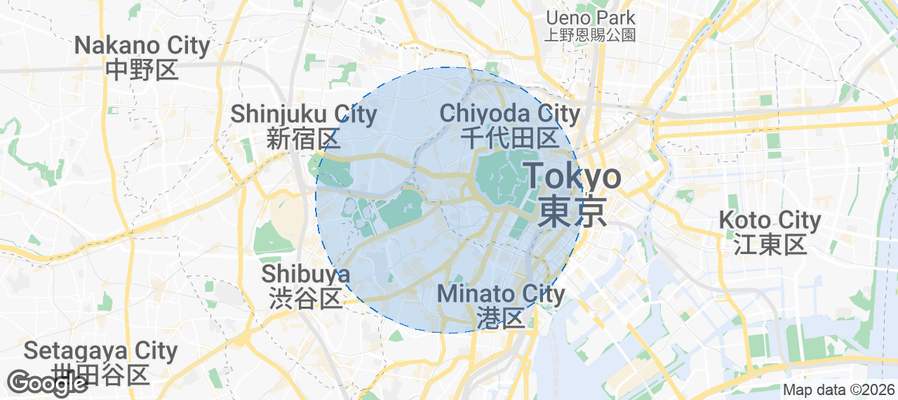 Chiyoda-ku Airbnb map